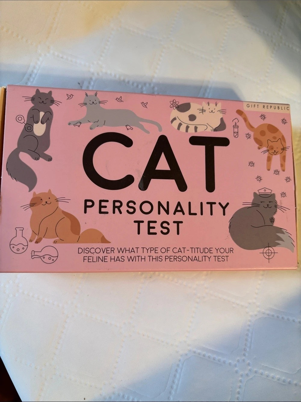 Gift Republic Cat Personality Test Game Pink & Black